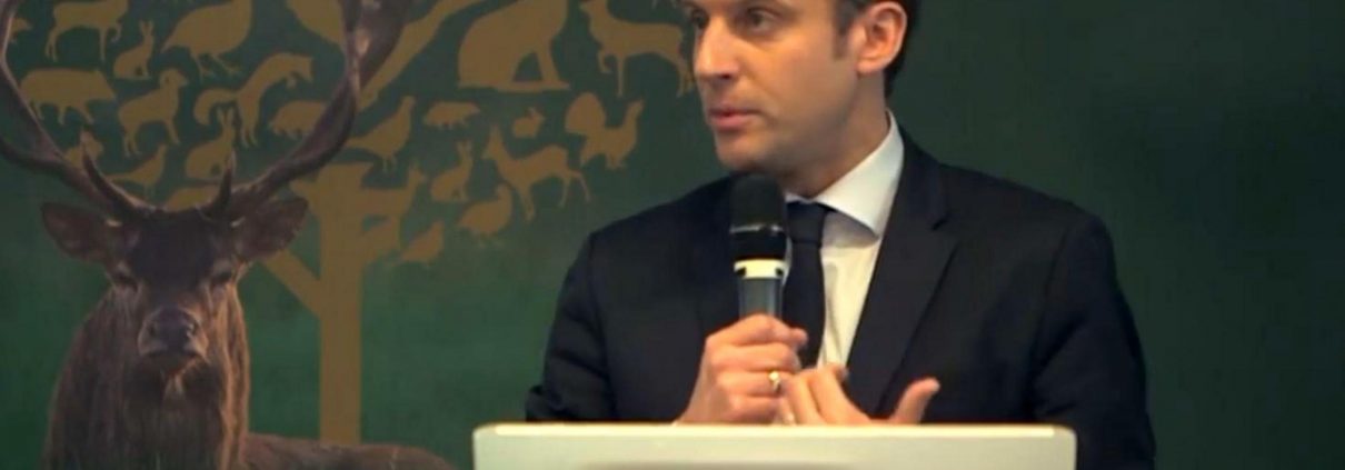 Emmanuel Macron lors du Congrès 2017 de la FNC.