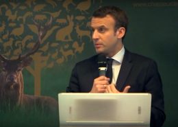 Emmanuel Macron lors du Congrès 2017 de la FNC.